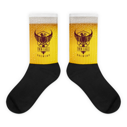 Twin Eagle Brewing Frosty Beverage Logo Socks